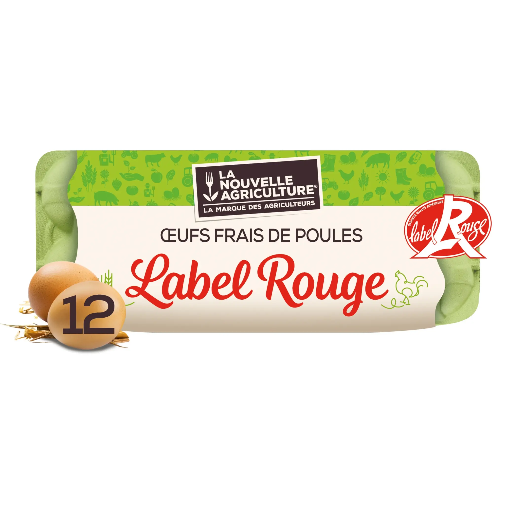 LA NOUVELLE AGRICULTURE Oeufs de poules élevées en plein air Label Rouge