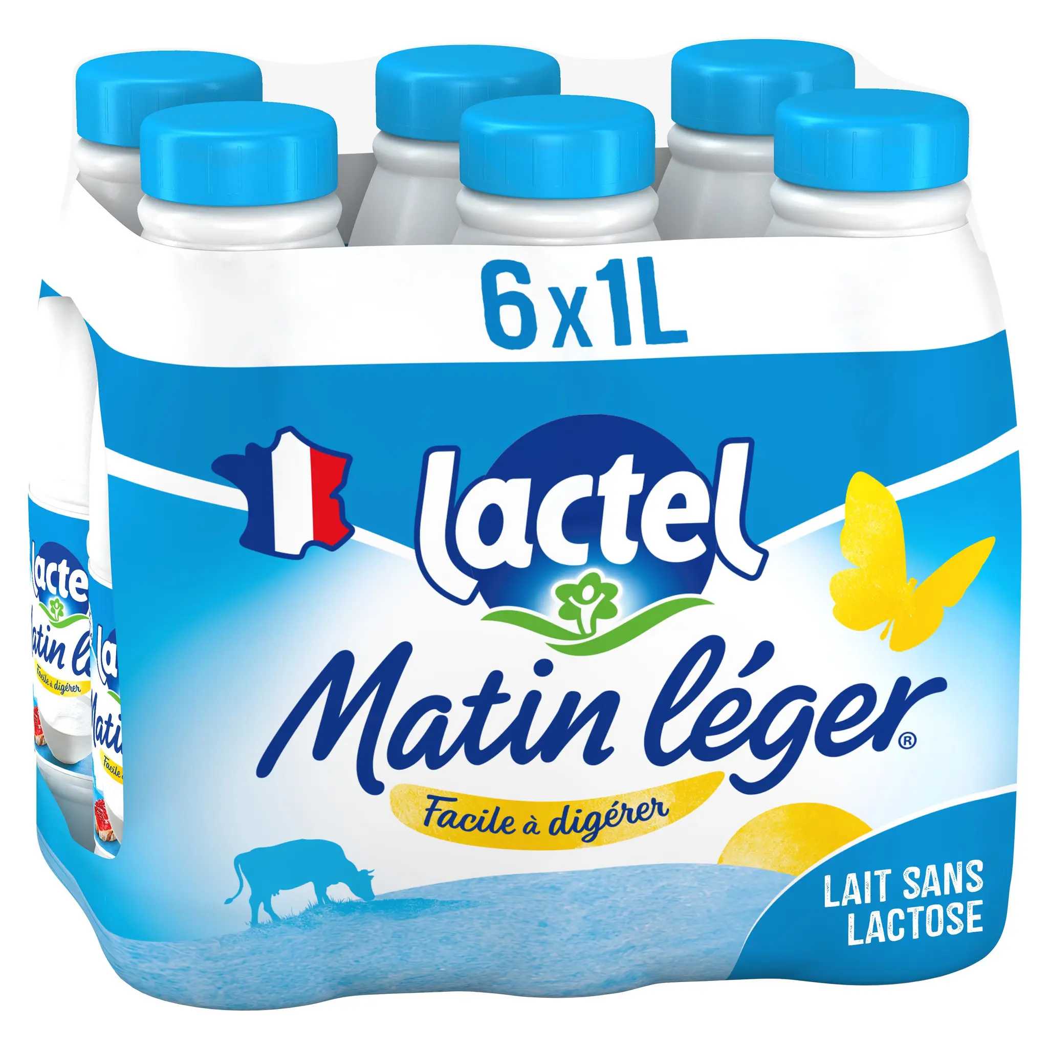 LACTEL Matin léger Lait facile à digérer sans lactose