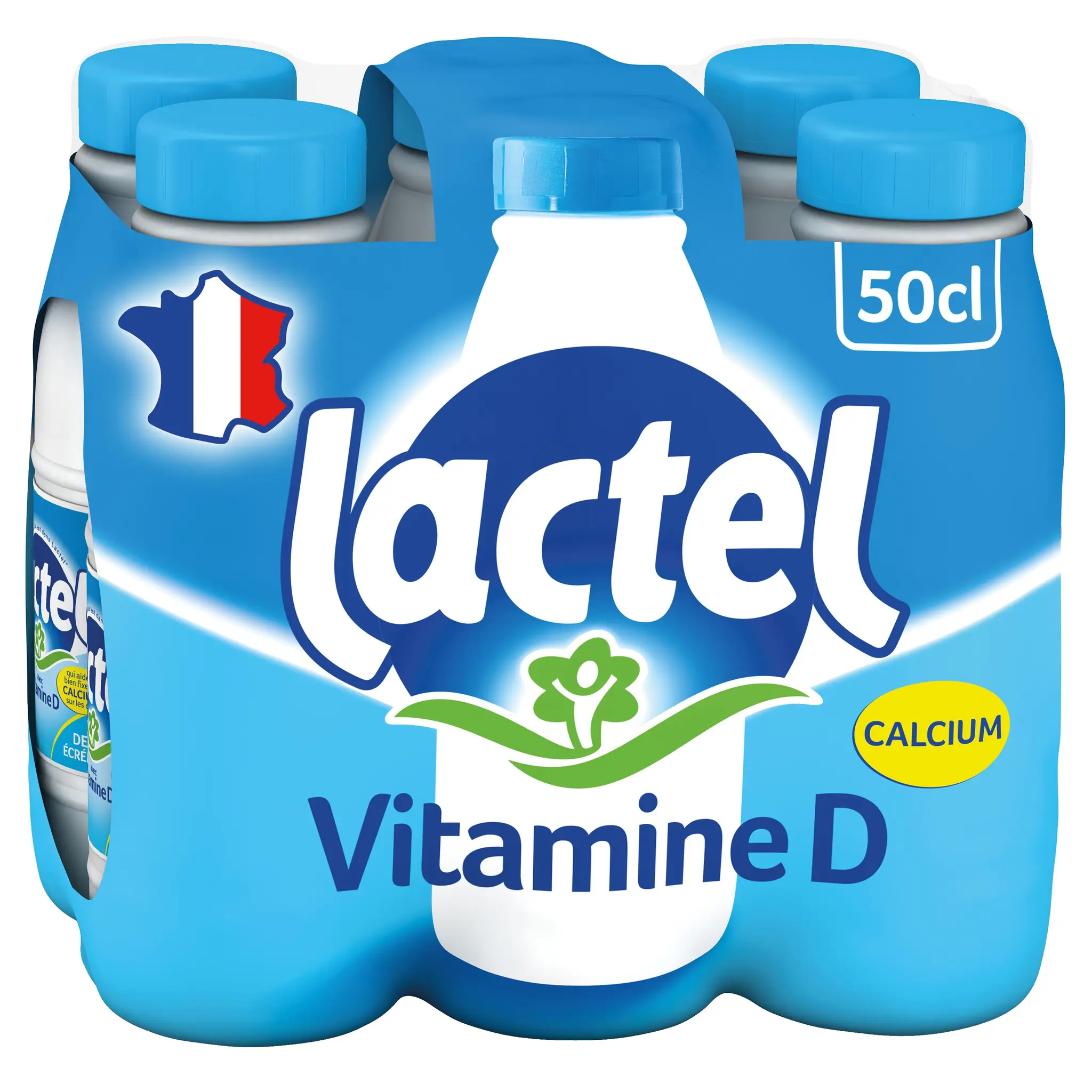 LACTEL Lait demi-écrémé UHT