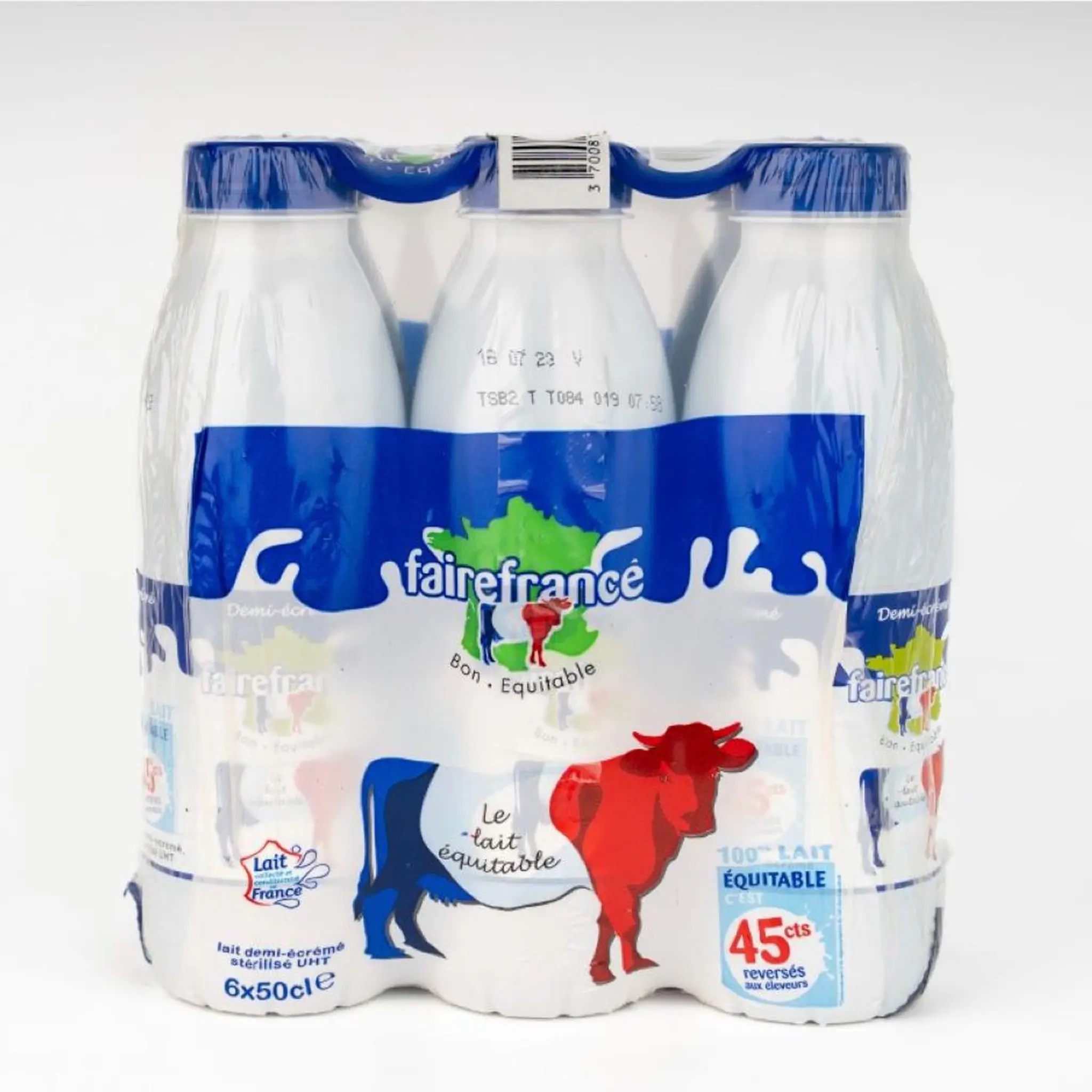 FAIRE FRANCE Lait demi-écrémé stérilisé UHT