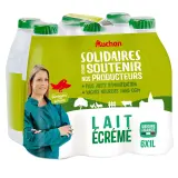AUCHAN SOLIDAIRES CULTIVONS LE BON Lait écrémé UHT