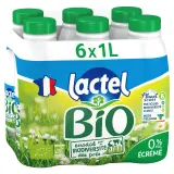 LACTEL Lait écrémé bio UHT