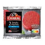 CHARAL Steaks Hachés Pur Bœuf 5%mg