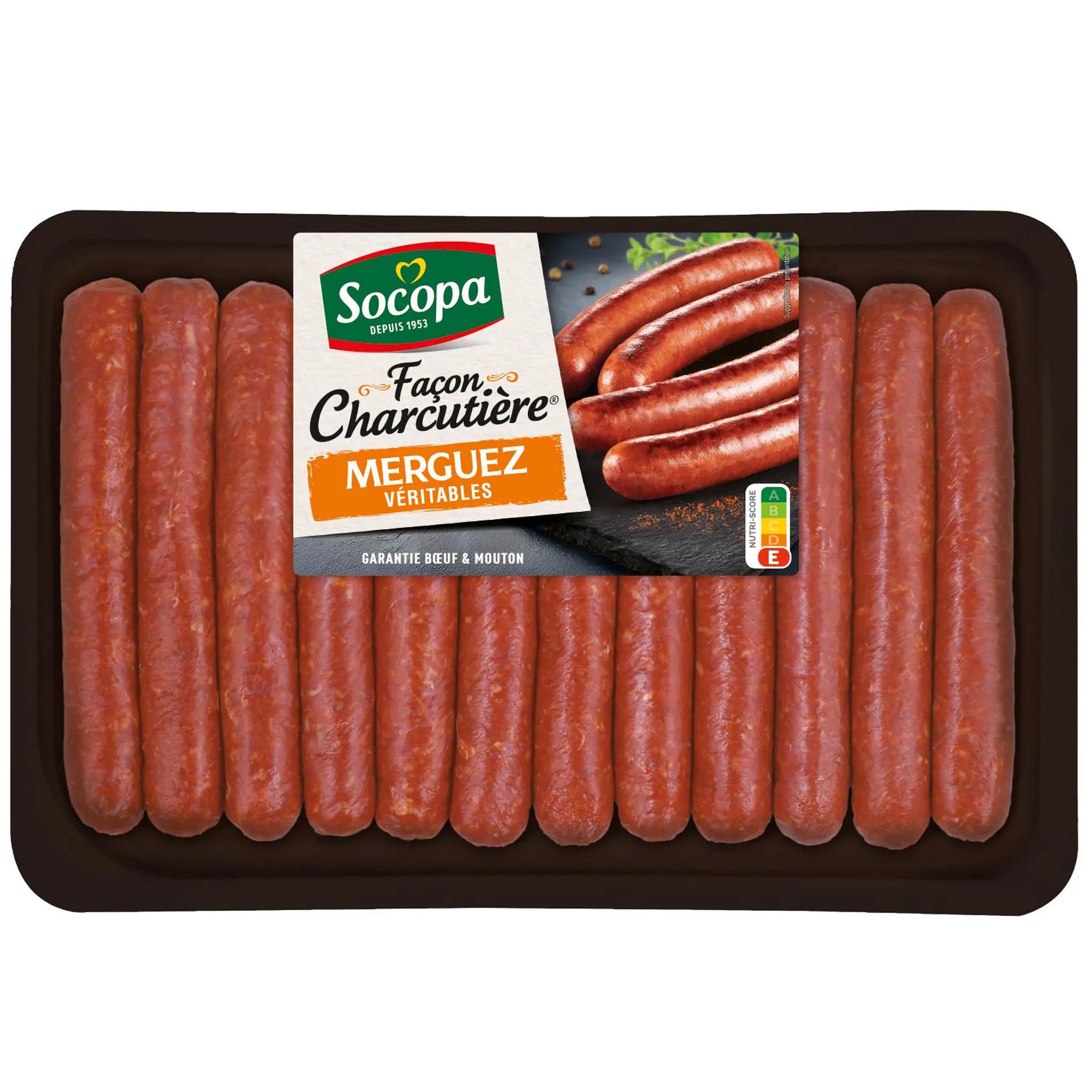 SOCOPA Merguez façon charcutière bœuf et mouton