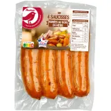 AUCHAN Saucisses fumées