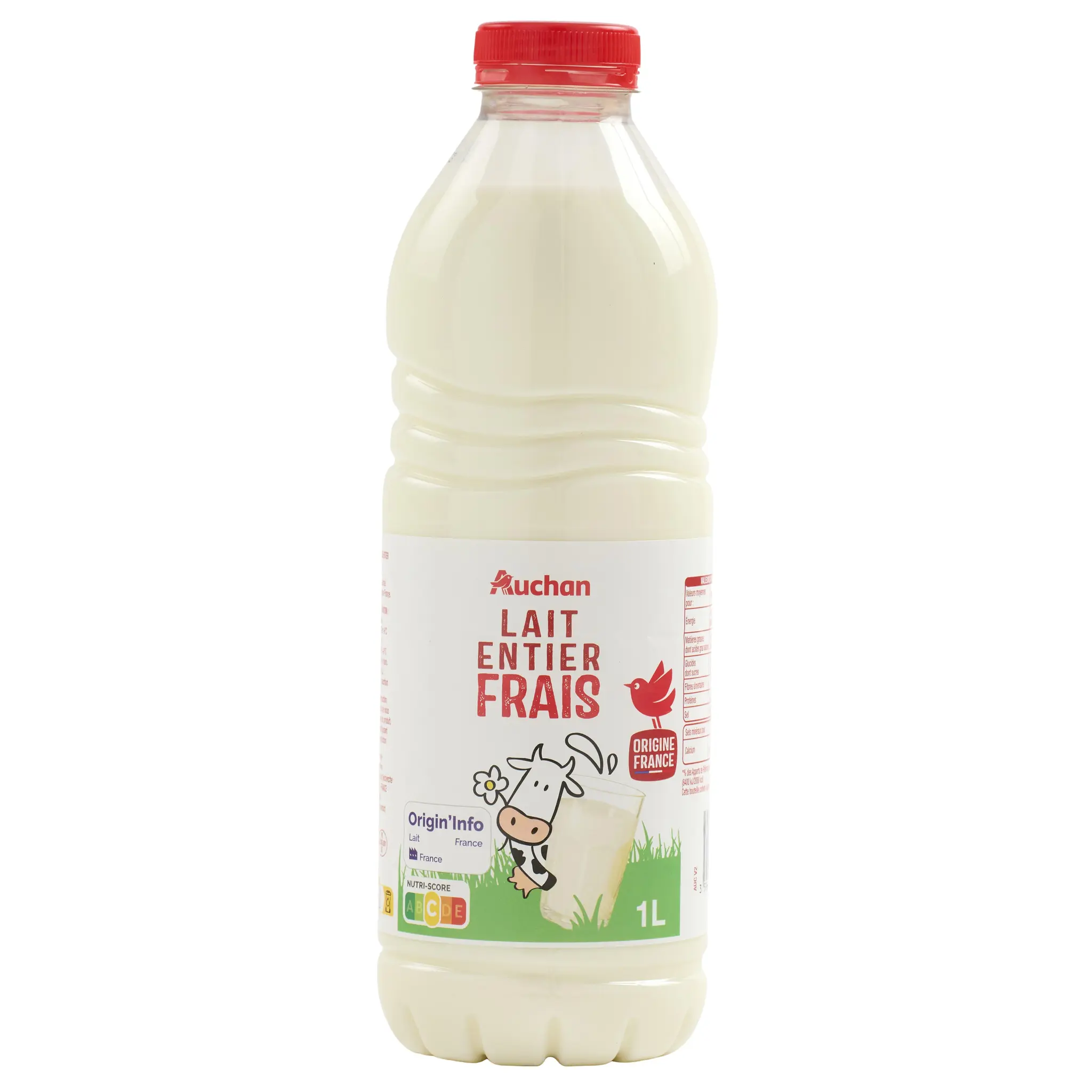 AUCHAN Lait frais entier