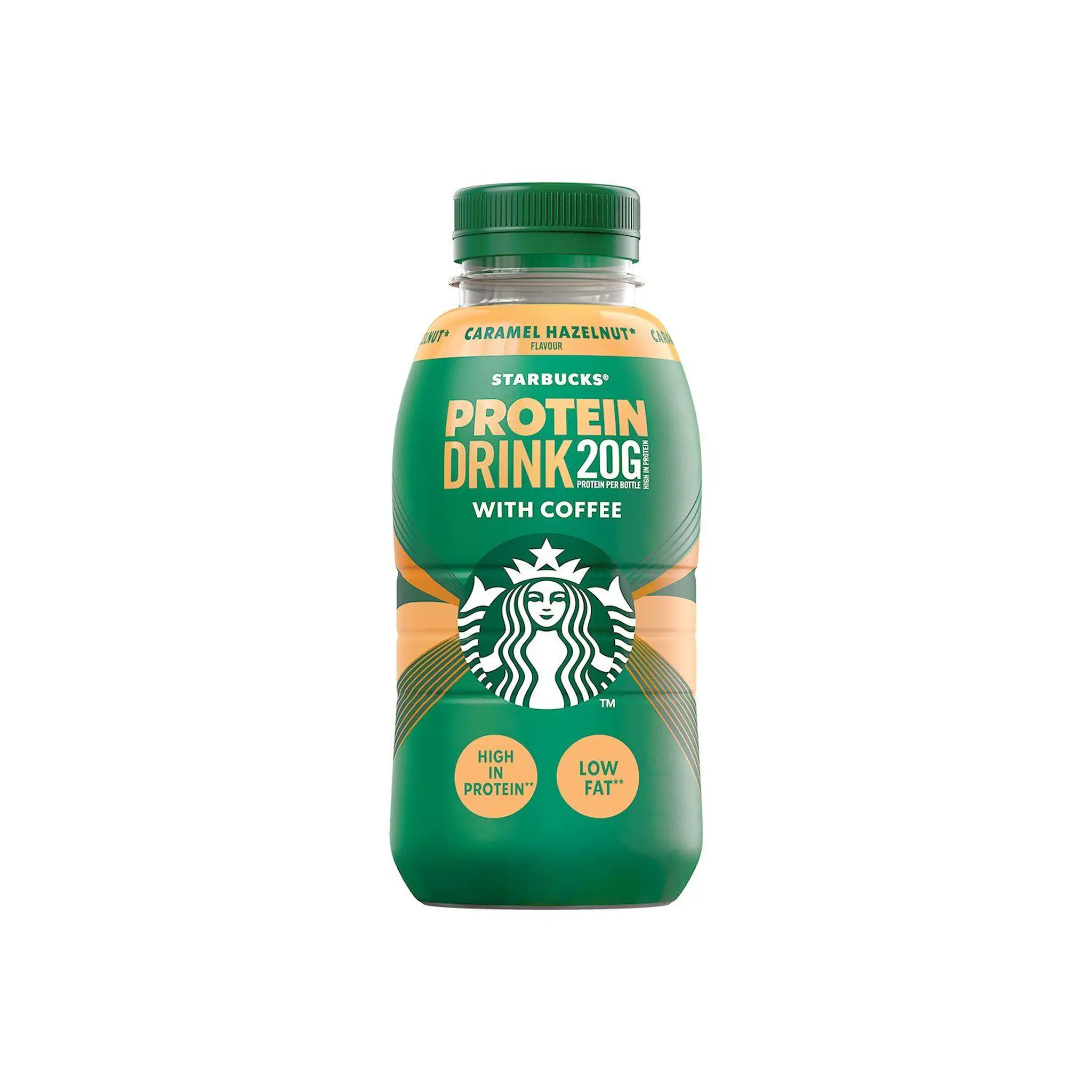 STARBUCKS Boisson lactée protéinée au café arabica saveurs caramel noisette