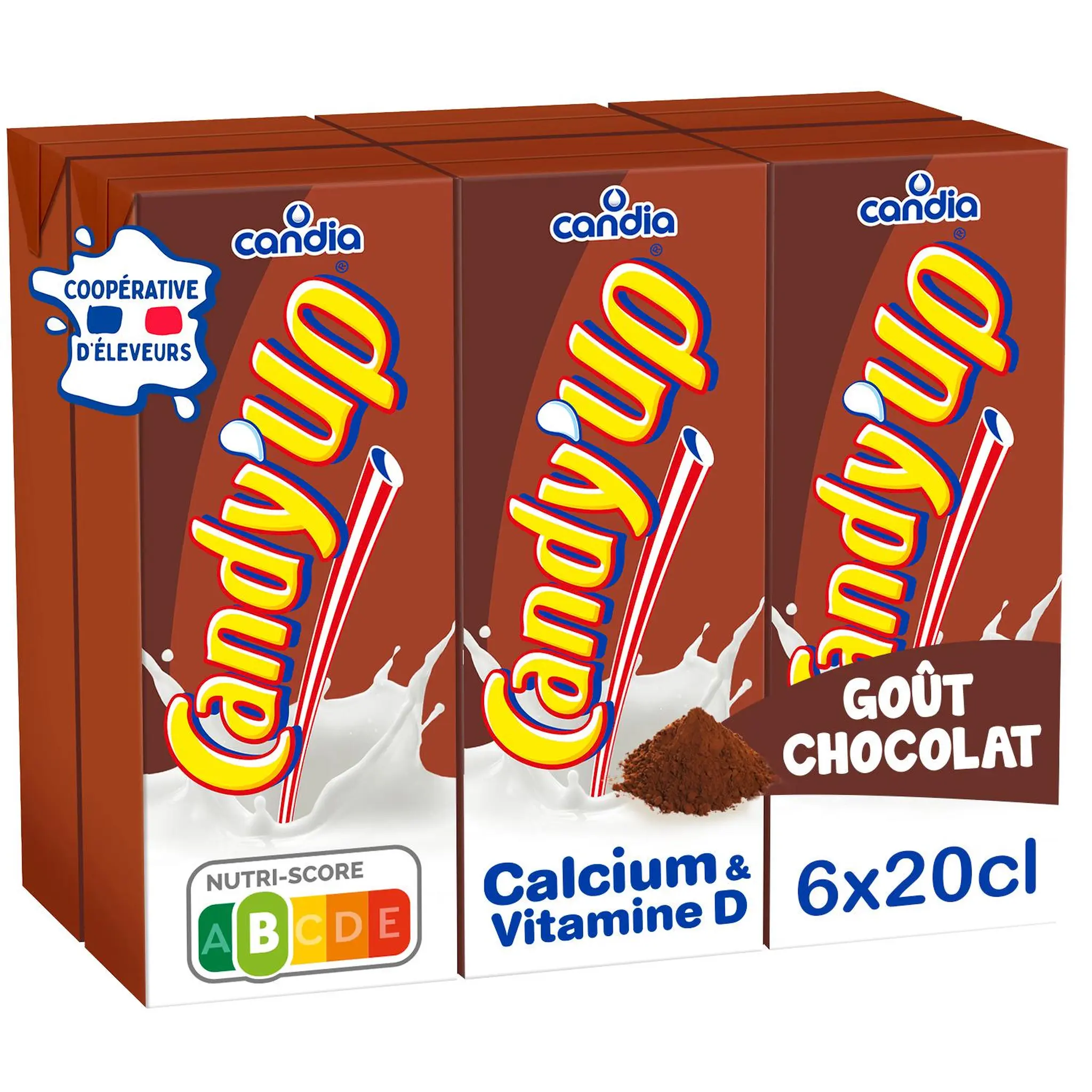 CANDY'UP Boisson lactée au chocolat