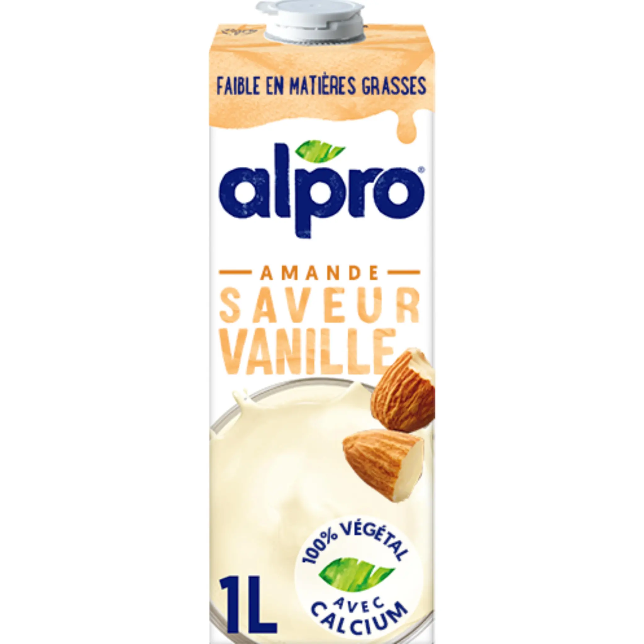 ALPRO Boisson végétale au lait d'amande goût vanille