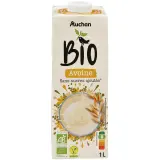 AUCHAN BIO Boisson à l'avoine sans sucres ajoutés bio