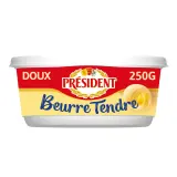 PRESIDENT Beurre tendre doux 82%MG