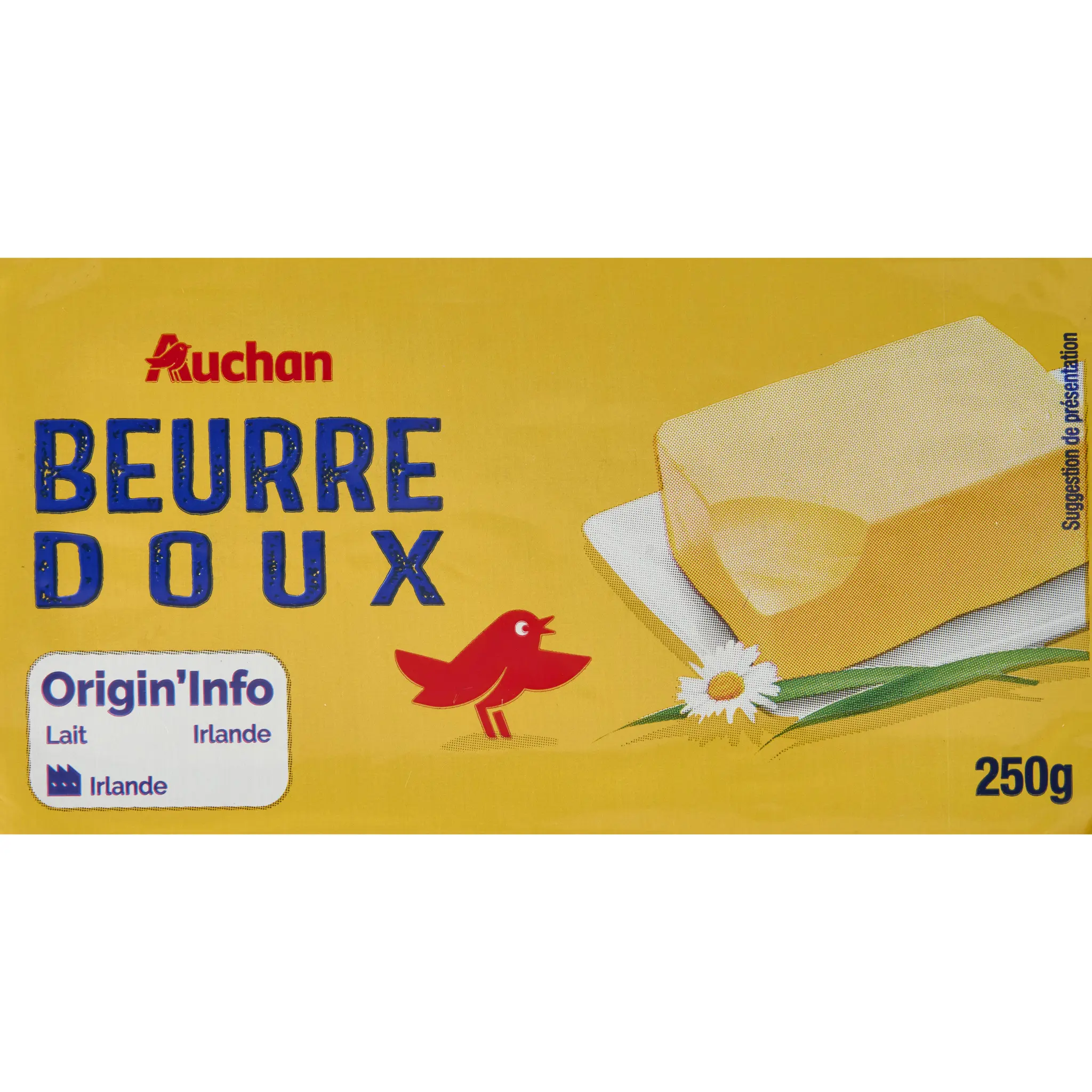 AUCHAN Beurre doux 82.5%MG