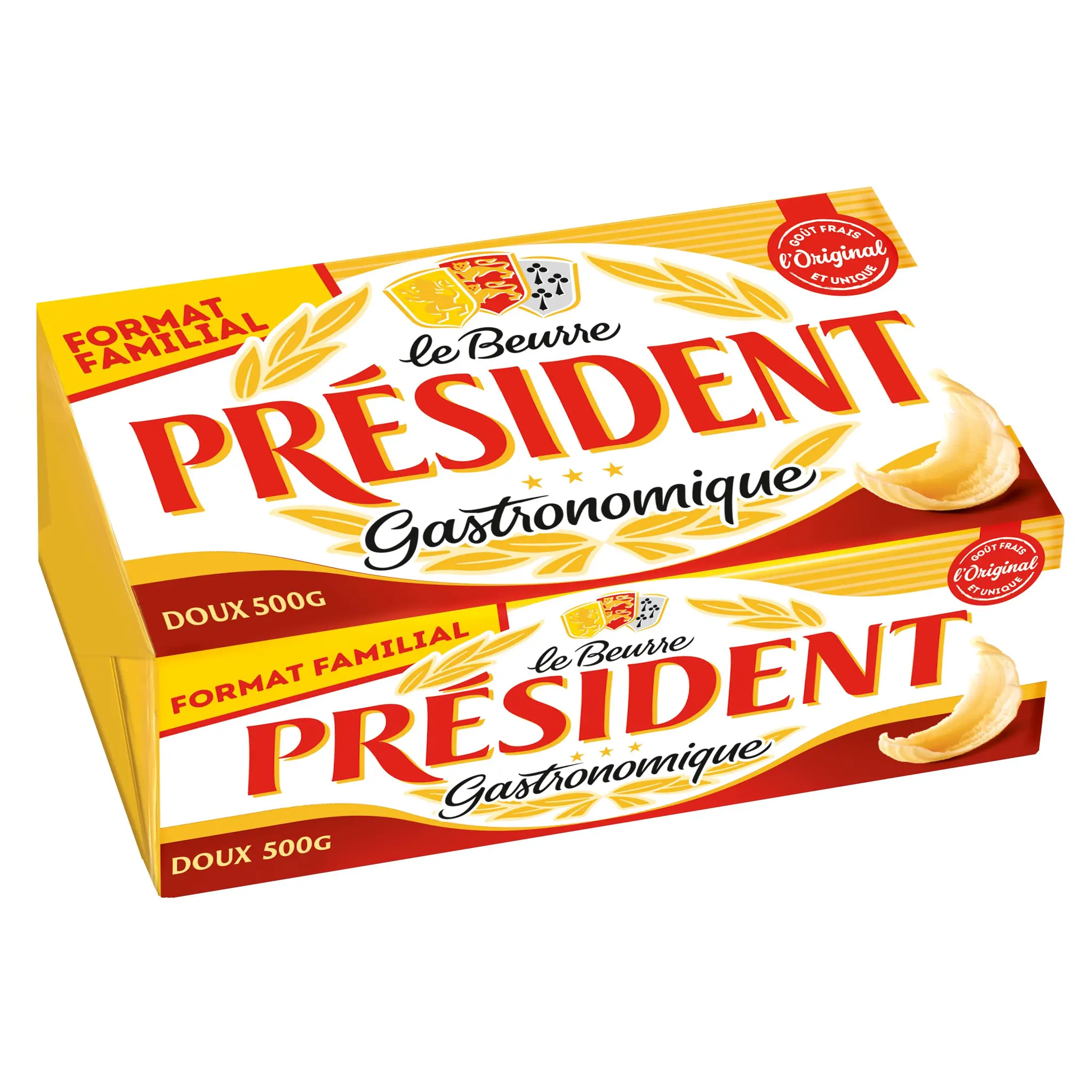PRESIDENT Beurre gastronomique doux 82%MG