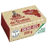 NATURE DE BRETON Beurre traditionnel demi sel 80% MG