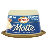 PRESIDENT La Motte - Beurre aux cristaux de sel de mer 80%MG