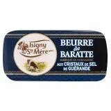 ISIGNY STE MERE Beurre de baratte aux cristaux de sel de Guérande 80%MG