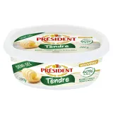 PRESIDENT Beurre tendre demi-sel 60%MG