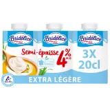 BRIDELICE Spécialité laitière extra légère et semi-épaisse 4%MG