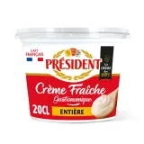 PRESIDENT Crème fraîche épaisse entière gastronomique