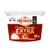 PRESIDENT Crème fraîche entière extra épaisse 35% MG