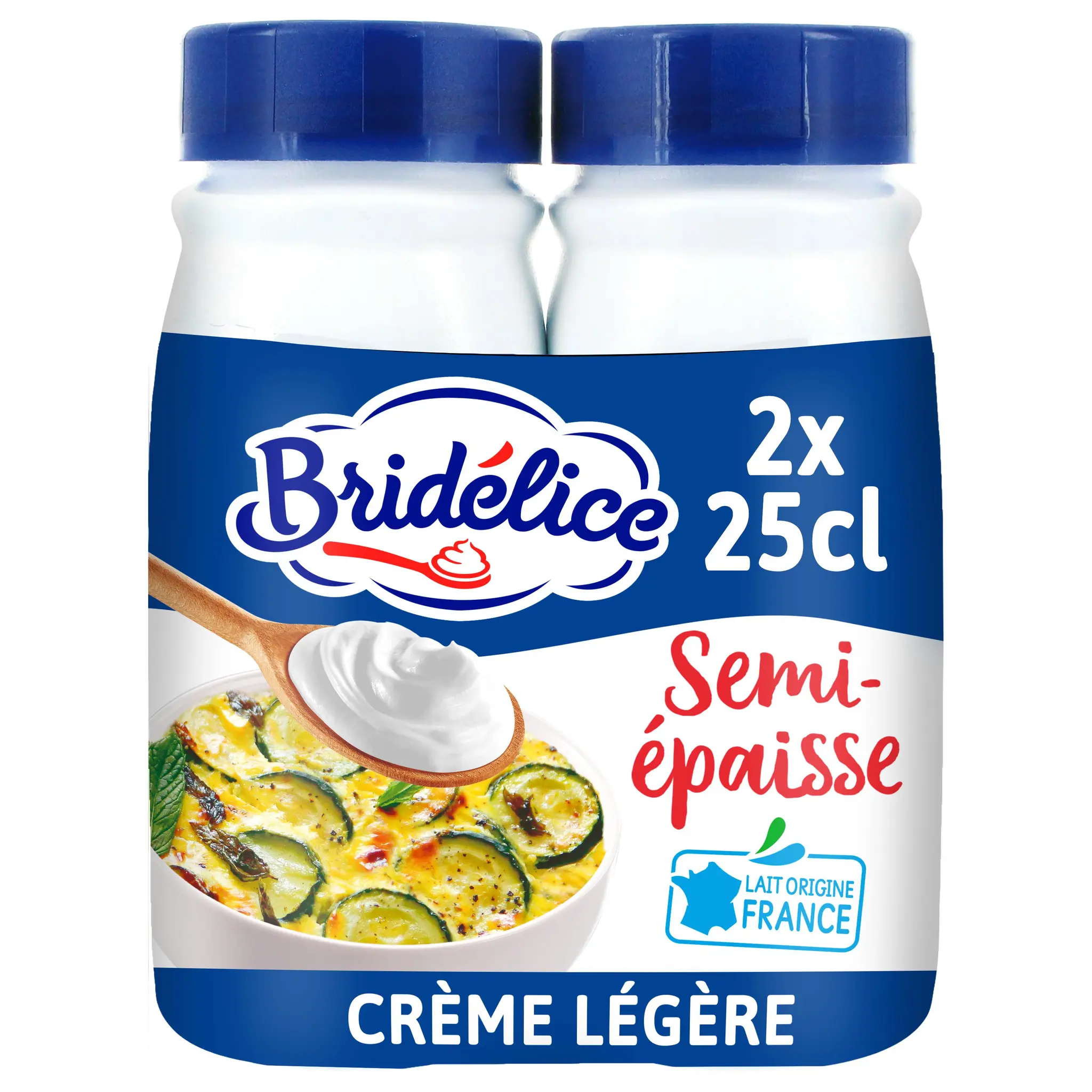 BRIDELICE Crème semi-épaisse légère 18% MG UHT