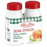 ELLE & VIRE Crème semi-épaisse entière à la crème de Normandie 30% MG