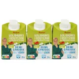 AUCHAN SOLIDAIRES CULTIVONS LE BON Crème semi épaisse légère 18% MG UHT