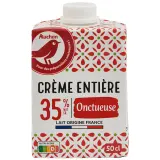 AUCHAN Crème fluide entière 35% MG