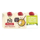 AUCHAN BIO CULTIVONS LE BON Crème fluide entière 30% MG UHT