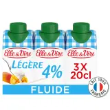 ELLE & VIRE Crème fluide légère 4% MG UHT