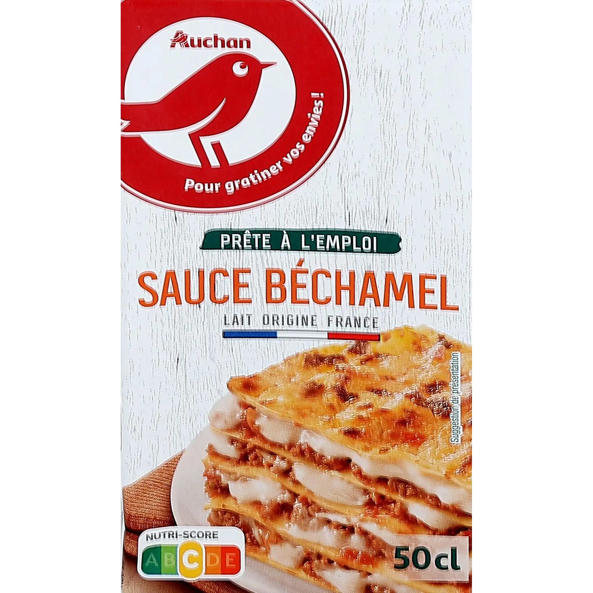 AUCHAN Sauce béchamel UHT