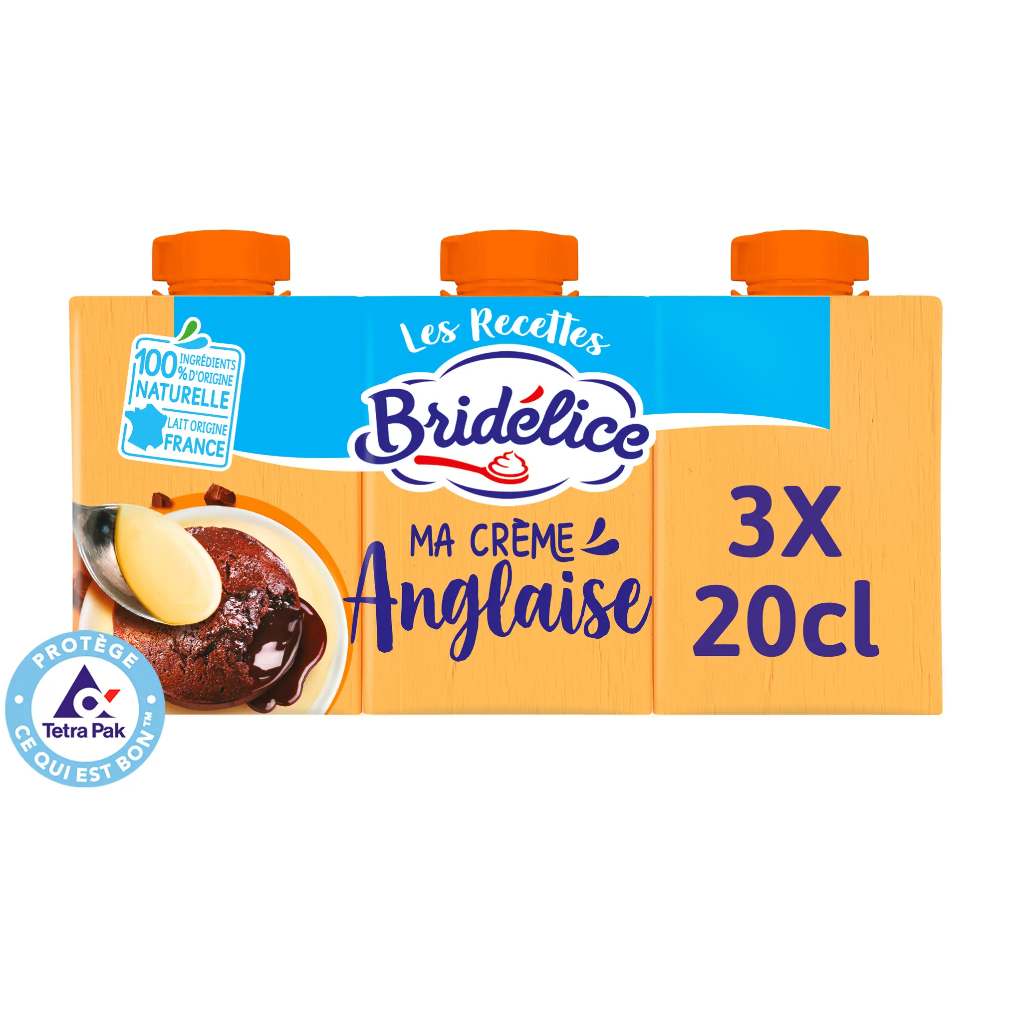 BRIDELICE Crème anglaise saveur vanille UHT