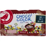 AUCHAN Choco' Color - Crème dessert au chocolat et billes croustillantes