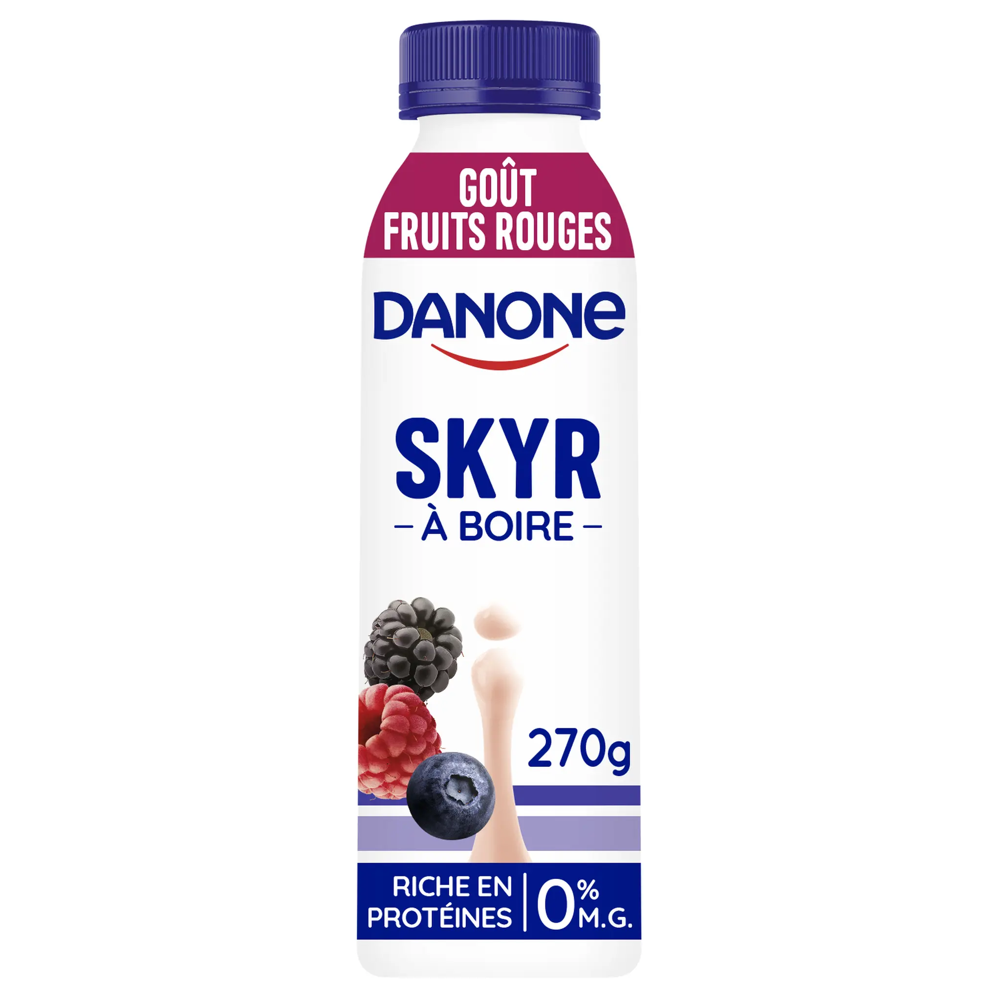 DANONE Skyr à boire aux fruits rouges 0% MG