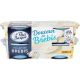 LE PETIT BASQUE Yaourt au lait de brebis vanille