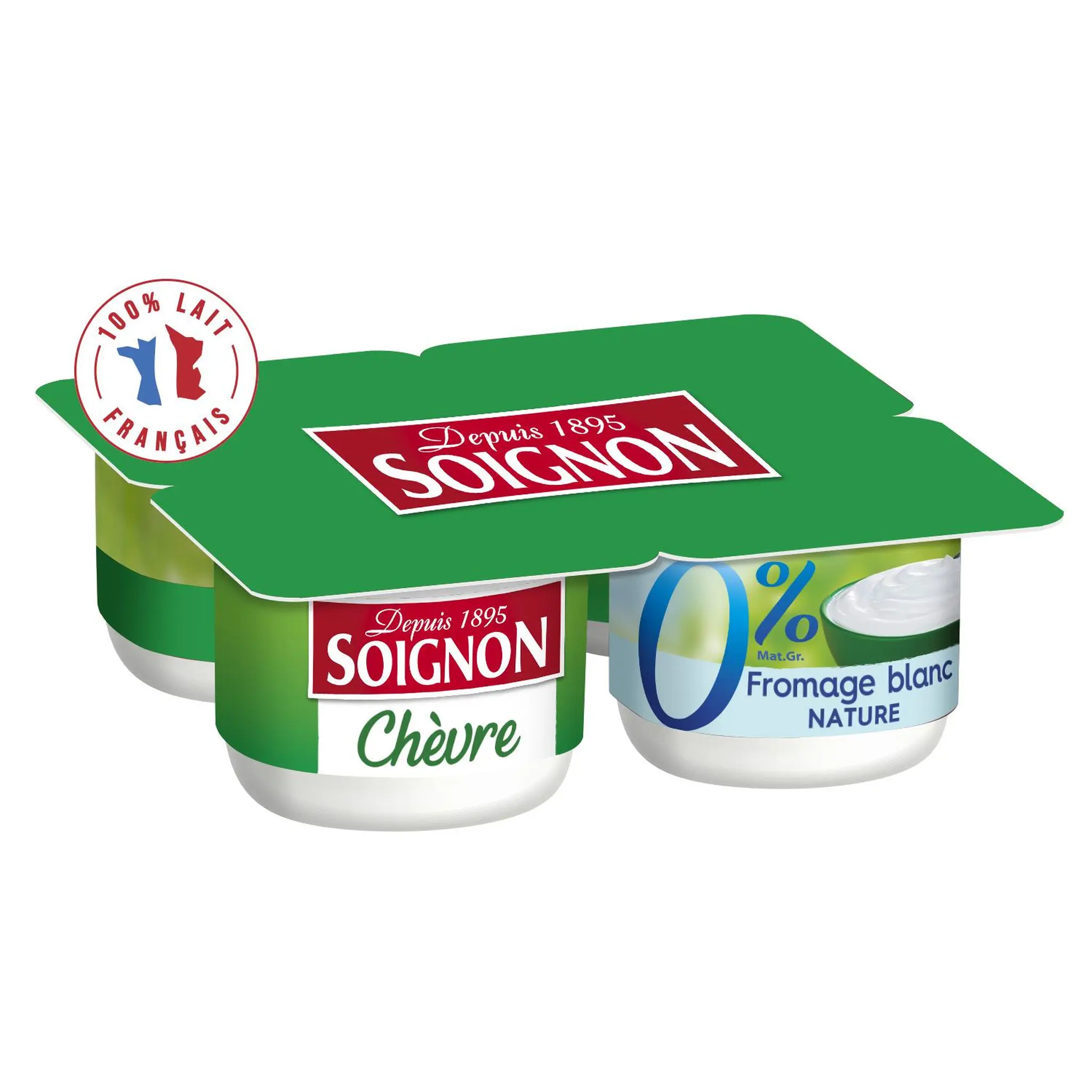 SOIGNON Fromage blanc allégé au lait de chèvre