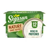 SOJASUN Dessert végétal au soja nature sans sucres