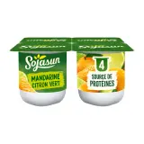 SOJASUN Dessert végétal au soja à la mandarine et citron vert