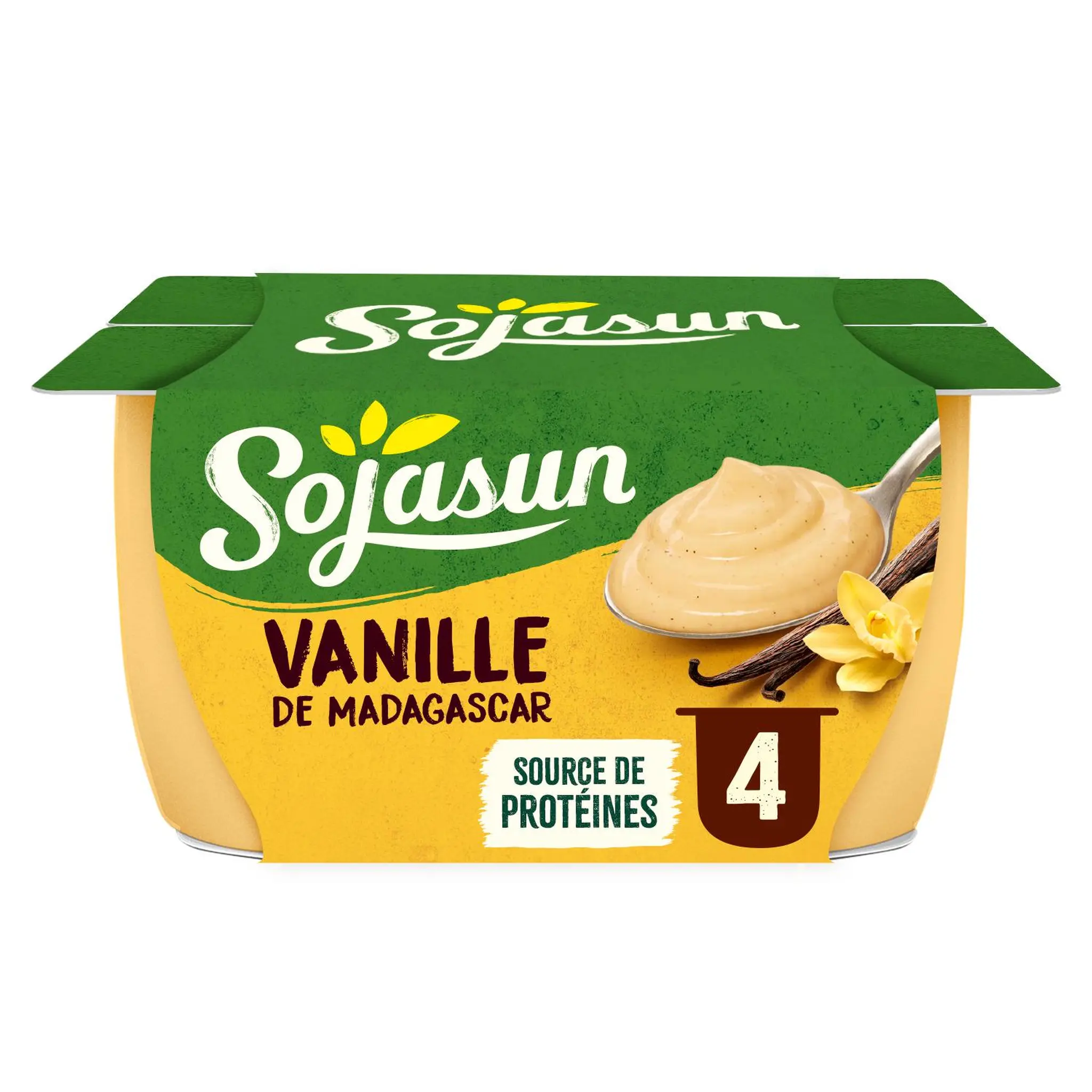 SOJASUN Dessert végétal au soja et à la vanille