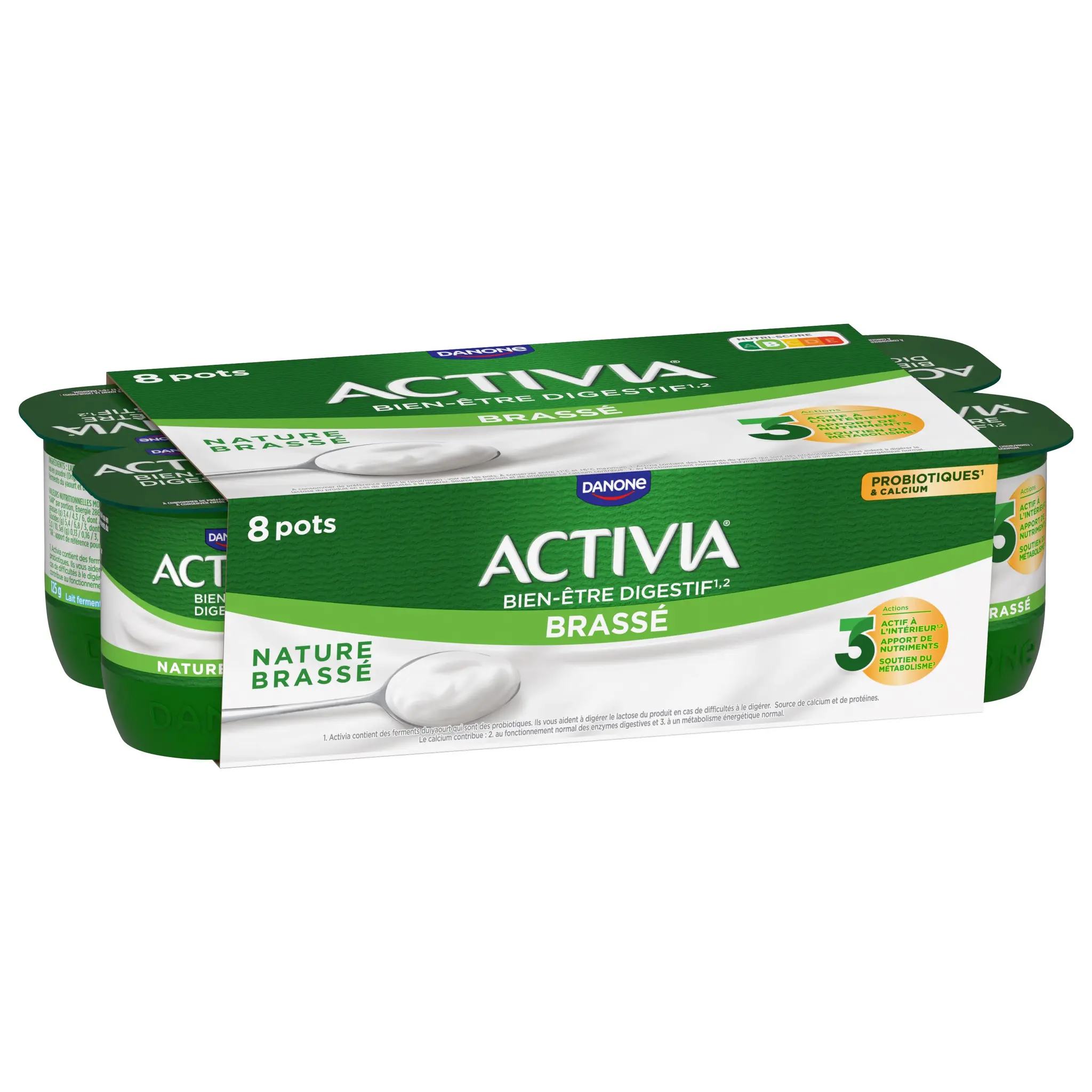 ACTIVIA Probiotiques - Yaourt brassé au bifidus nature