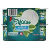 AUCHAN Yaourt au bifidus nature