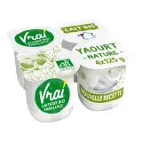 VRAI Yaourt nature au lait bio