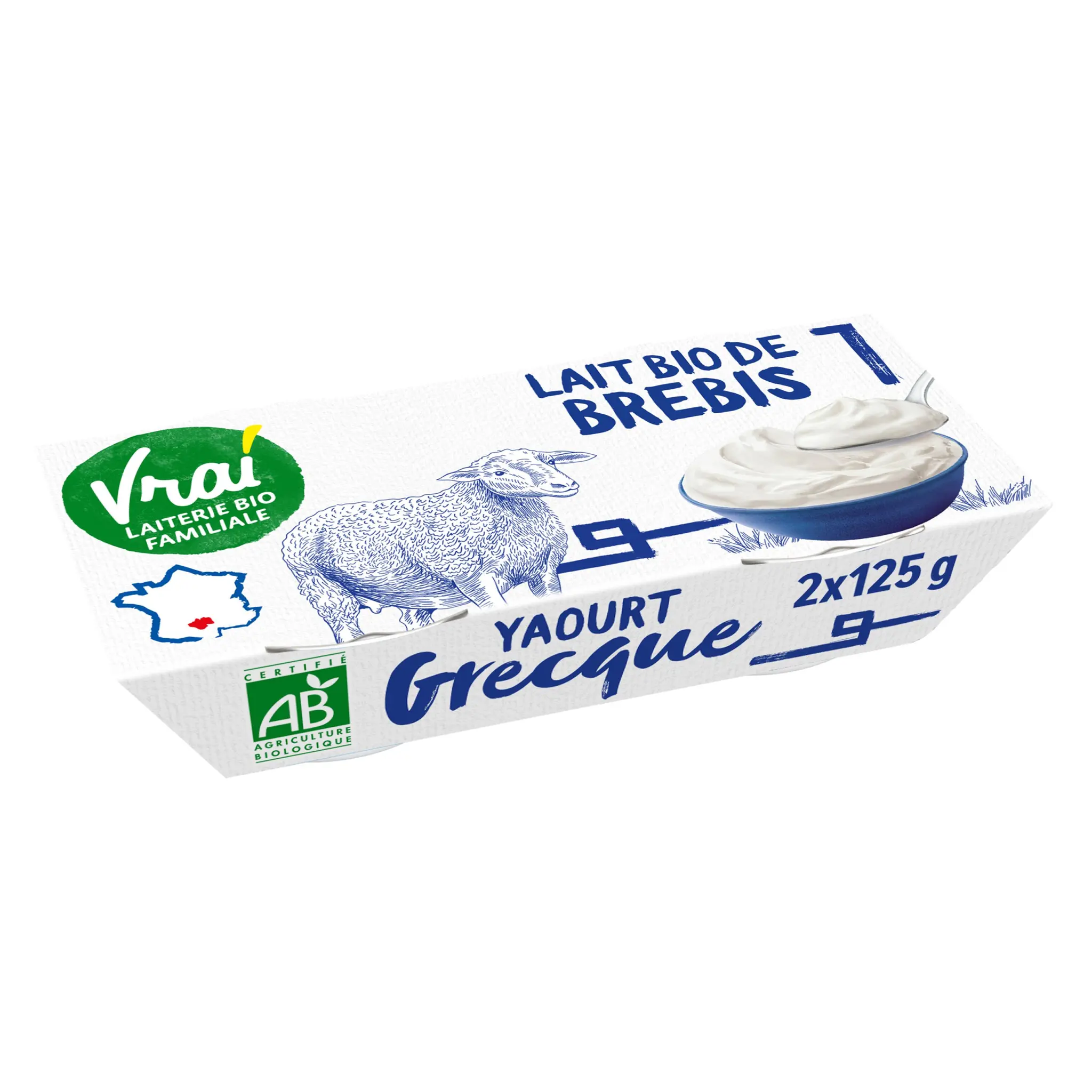 VRAI Yaourt à la grecque au lait de brebis bio