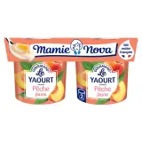 MAMIE NOVA Gourmand Le yaourt aromatisé pêche jaune