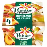 PANIER DE YOPLAIT Yaourt pêche et poire avec morceaux
