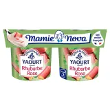 MAMIE NOVA Gourmand Le yaourt aromatisé rhubarbe rose