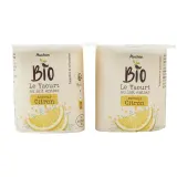 AUCHAN BIO Yaourt au lait entier au citron