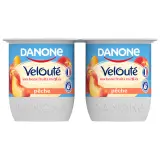 DANONE Velouté Yaourt brassé aux fruits mixés pêche