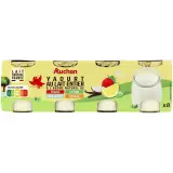 AUCHAN Yaourt au lait entier aromatisé aux fruits