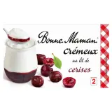BONNE MAMAN Yaourt crémeux sur lit de cerises